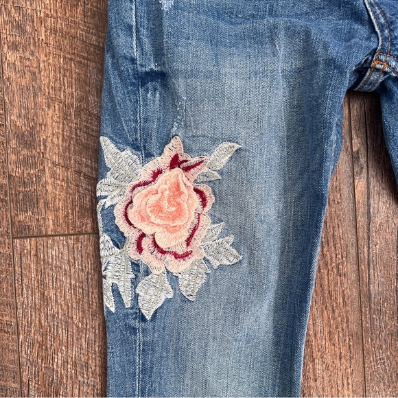 Zara distressed floral skinny jeans - Picture 5 of 5